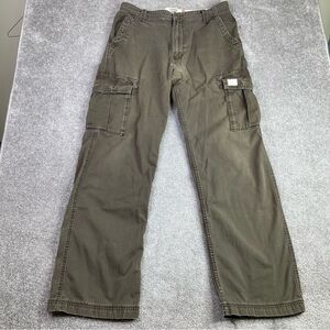 Levi’s Cargo Pants Men’s 34X33.5 Brown Loose Straight Mid-Rise Cotton Workwear